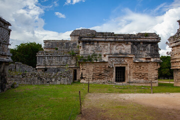 Part of the old Mayan Royal Palace in Chichen Itza.