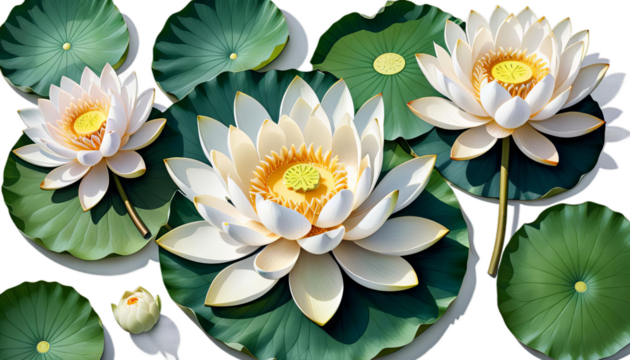 white cosmetics flower centers natural ga logos illustration ayurveda lotus care products realistic watercolor water plant floral nature summer isolated spring lily blossom background design bloom
