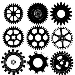 Gears SVG Bundle, Gears png, Gears eps, Gears vector, Gears svg, Gear svg, Gear shapes svg, Metal Gears svg, Gears Clipart, Gears Silhouette, Steampunk Svg, Clockwork Svg, Gears dxf, gear, wheel, mach
