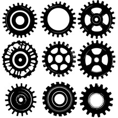 Gears SVG Bundle, Gears png, Gears eps, Gears vector, Gears svg, Gear svg, Gear shapes svg, Metal Gears svg, Gears Clipart, Gears Silhouette, Steampunk Svg, Clockwork Svg, Gears dxf, gear, wheel, mach