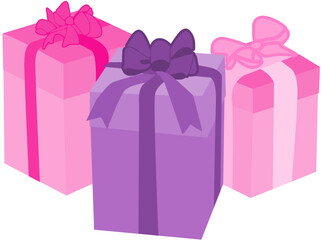 birthday gift box  vector