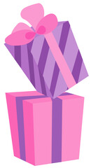 birthday gift box  vector