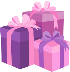 birthday gift box  vector