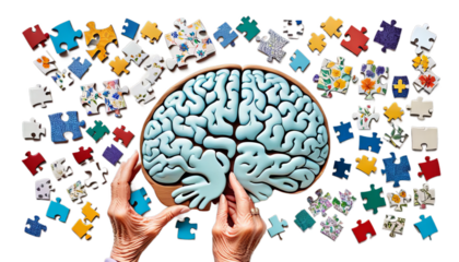 alzheimer alth symbolic mentalbrain elderly puzzles concept disease memory dementia holding s loss world parkinson migraine mother thinking neurology broken mind therapy amnesia help background