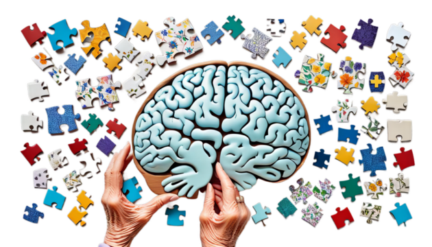 alzheimer alth symbolic mentalbrain elderly puzzles concept disease memory dementia holding s loss world parkinson migraine mother thinking neurology broken mind therapy amnesia help background