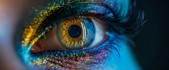 close up of women eye