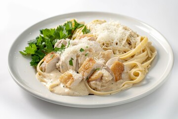 40-Cloves-of-Garlic Chicken Alfredo with Al Dente Fettuccine Pasta