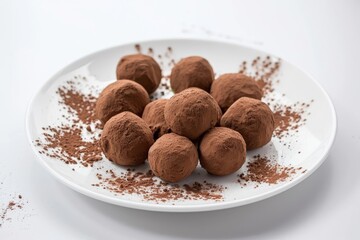 Tempting White Chocolate Truffles in Perfect Sphere Shape