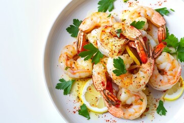 Alluring Spicy Garlic Shrimp with Crushed Red Pepper