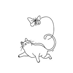 cat vector, line art cat, cat outline, cat svg, cat png, cat illustration, Persian cat, Siamese, Maine Coon, Persian, Ragdoll, Bengal, Scottish Fold, Sphynx, Abyssinian, Russian Blue, Norwegian Forest