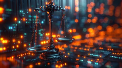 Using Generative Artificial Intelligence, the digital law concept shows a dualistic relationship between Judiciary, Jurisprudence, and Justice in the modern era.