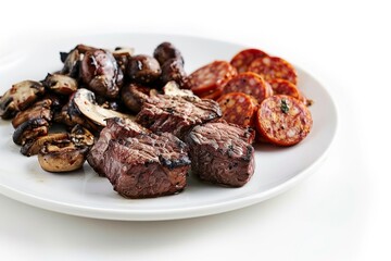Sizzling Sherry-Garlic Beef Tapas with Fresh Parsley Garnish