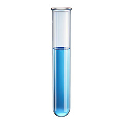 test tube with blue liquid