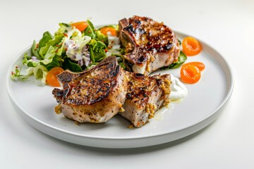 25-Minute Unstuffed Pork Chops with Tangy Sour Cream Drizzle
