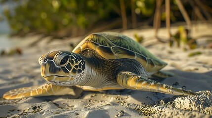 Endangered Species Day. Sea turtles are one of the endangered species. Good for posters, backgrounds, photography reference