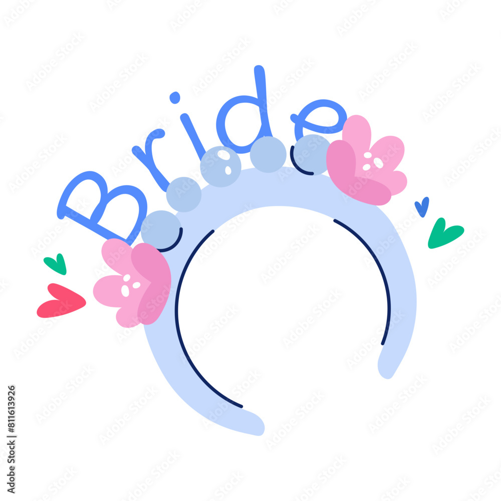 Sticker grab this flat sticker of bridal headband