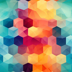 Obraz premium Geometric digital art seamless pattern, the design for apply a variety of graphic works