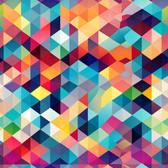 Geometric digital art seamless pattern, the design for apply a variety of graphic works