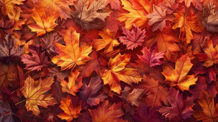 Seasonal and Holiday Themes Fall Foliage: A 3D copy space background showcasing fall foliage