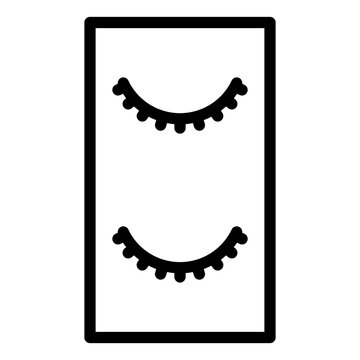 recommend clip art: eyelashes icon line style vector