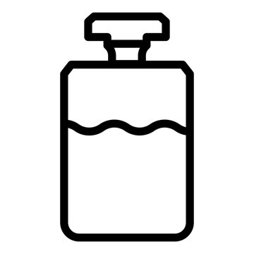 recommend clip art: Perfume icon line style vector