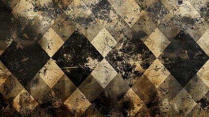 Textures and Patterns Grunge Wallpaper: An illustration of a grunge wallpaper pattern