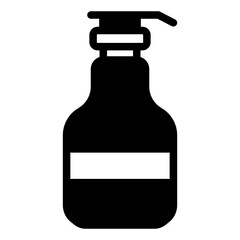 Shampoo icon solid style vector