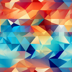 Fototapeta premium Geometric digital art seamless pattern, the design for apply a variety of graphic works