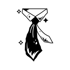 Check out glyph style icon of a tie
