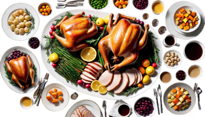 turkey dinner roast holiday thanksgiving food meal pumpkin pie ham salad gravy cranberry chutney november apple celebrate celebration bread cookery american culture festive glazed gold greener herb