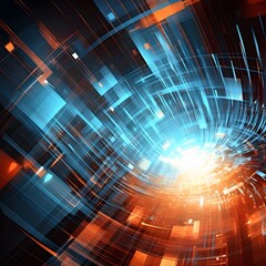 Obraz premium Abstract digital background. Generative AI.