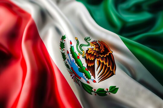 The flag of mexico is shown in this image.