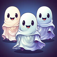 Fototapeta premium halloween monsters spooky ghost