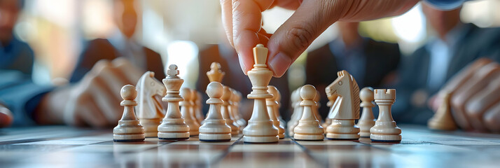 Photo realistic image of a partnership manager building strategic alliances with industry leaders to leverage resources and expand market presence   Stock Photo Concept