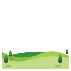 Green Field Illustration