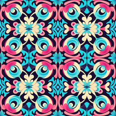Digital art seamless pattern, the design for apply a variety of graphic works