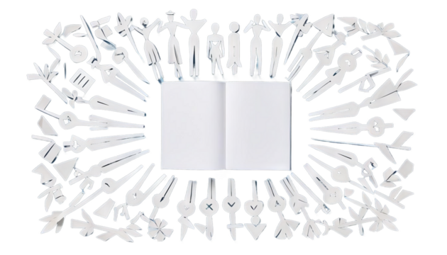 paper unity human symbol team work oneness business chain circle collaboration colours community concept cooperation friendship group hand help holding partnership people social support teamwork