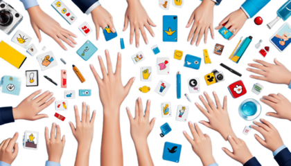 hands icon cartoon facebook like thumb buttons up hand vote flat social ok media super gesture success web colourful comic communication design element fashion female fun label poster space surprise