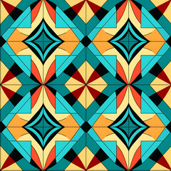 Digital art seamless pattern, the design for apply a variety of graphic works