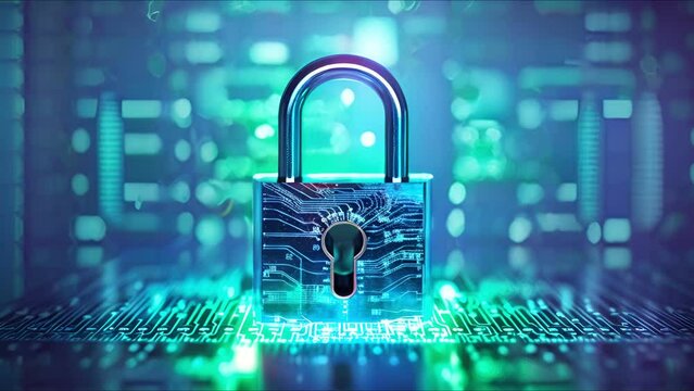 Network cybersecurity concept , Protection network security computer , screen padlock , user privacy security and safe your data