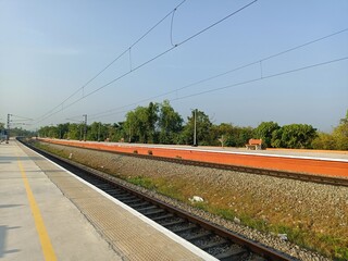 A railway track or railroad track, also known as a train track or permanent way, is the structure...