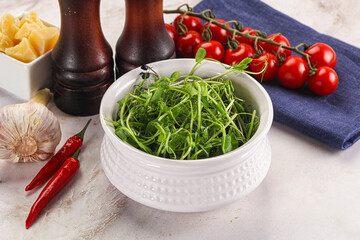 Micro green plants for cooking