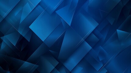 Blue geometric banner design background that is abstract