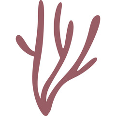 Obraz premium Flat Abstract Coral