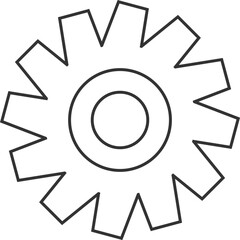 Gear Icon Outline