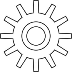 Gear Icon Outline