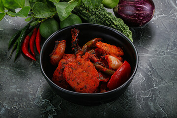 Indian cuisine - chicken tikka barbecue