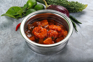 Chinese cuisine - Prawn sweet and sour sauce