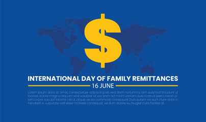 International Day of Family Remittances, held on 16 June.