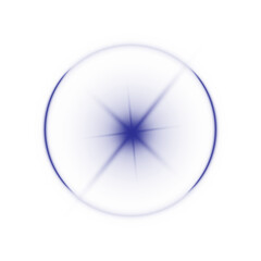 Circle halo light with overlay effect